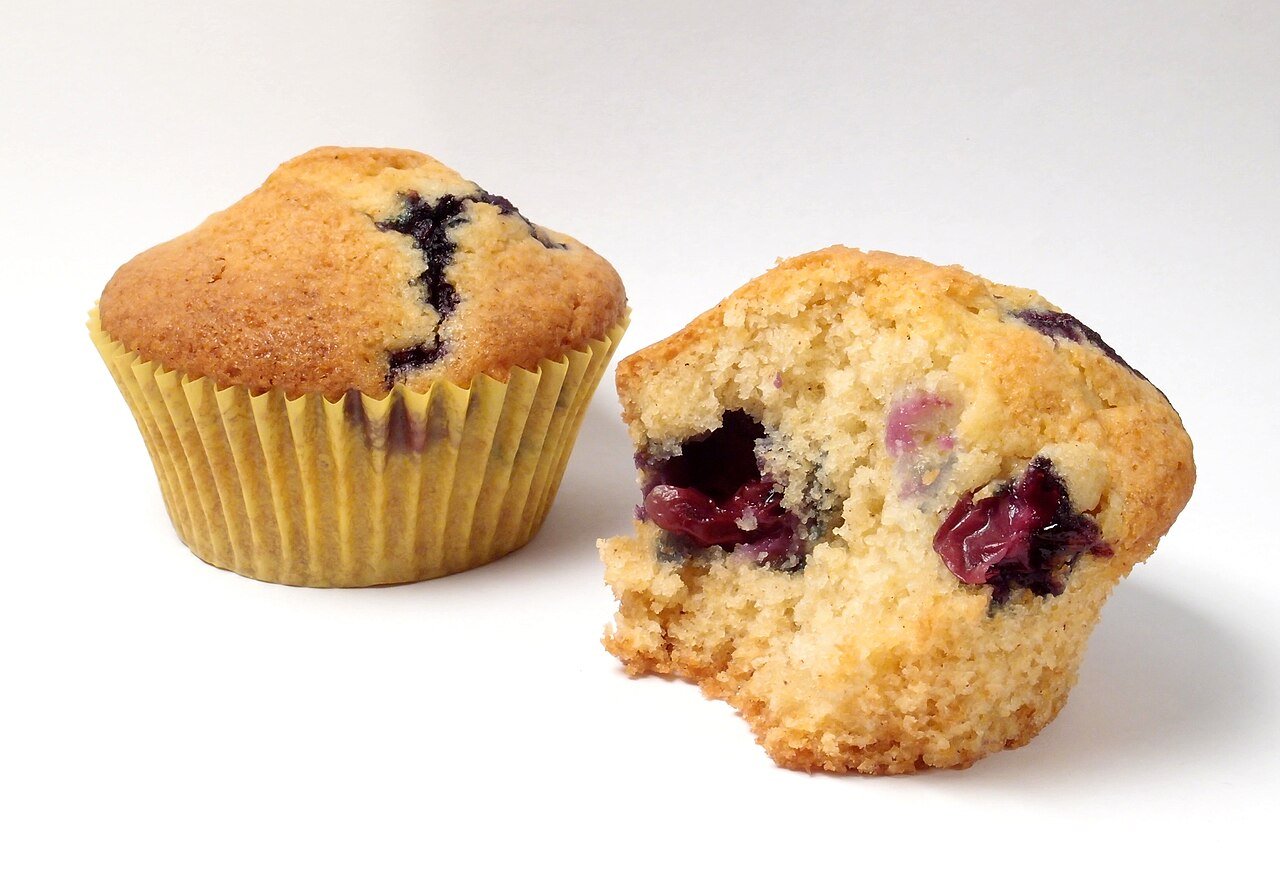 Representative photograph of blueberry muffins