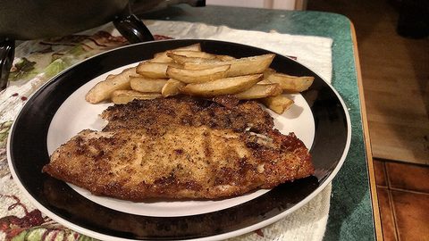 Representative photograph of fish and chips