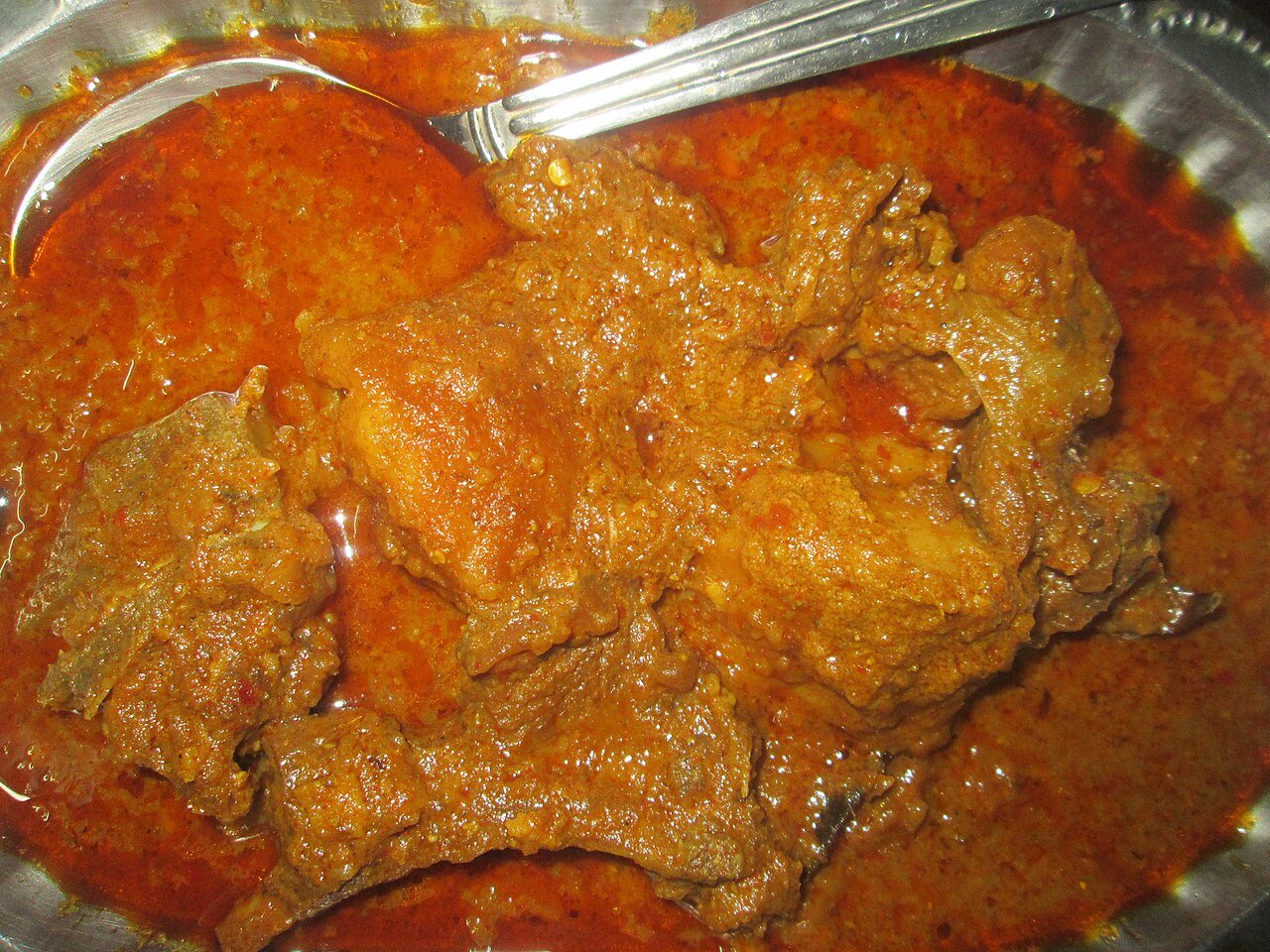 Representative photograph of mutton korma