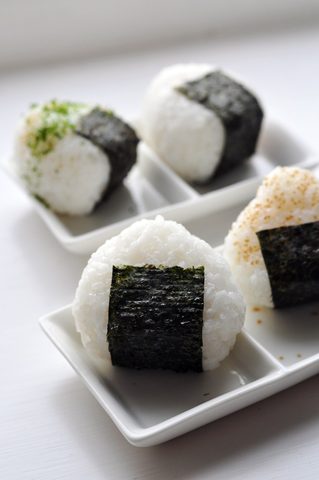 Representative photograph of onigiri