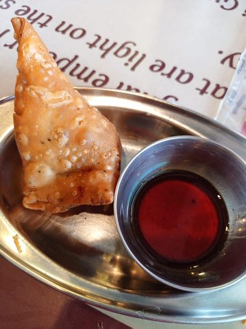 Representative photograph of samosa