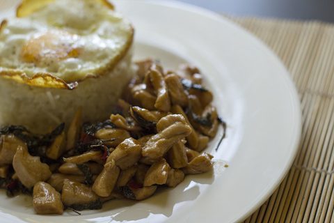 Representative photograph of thai basil chicken